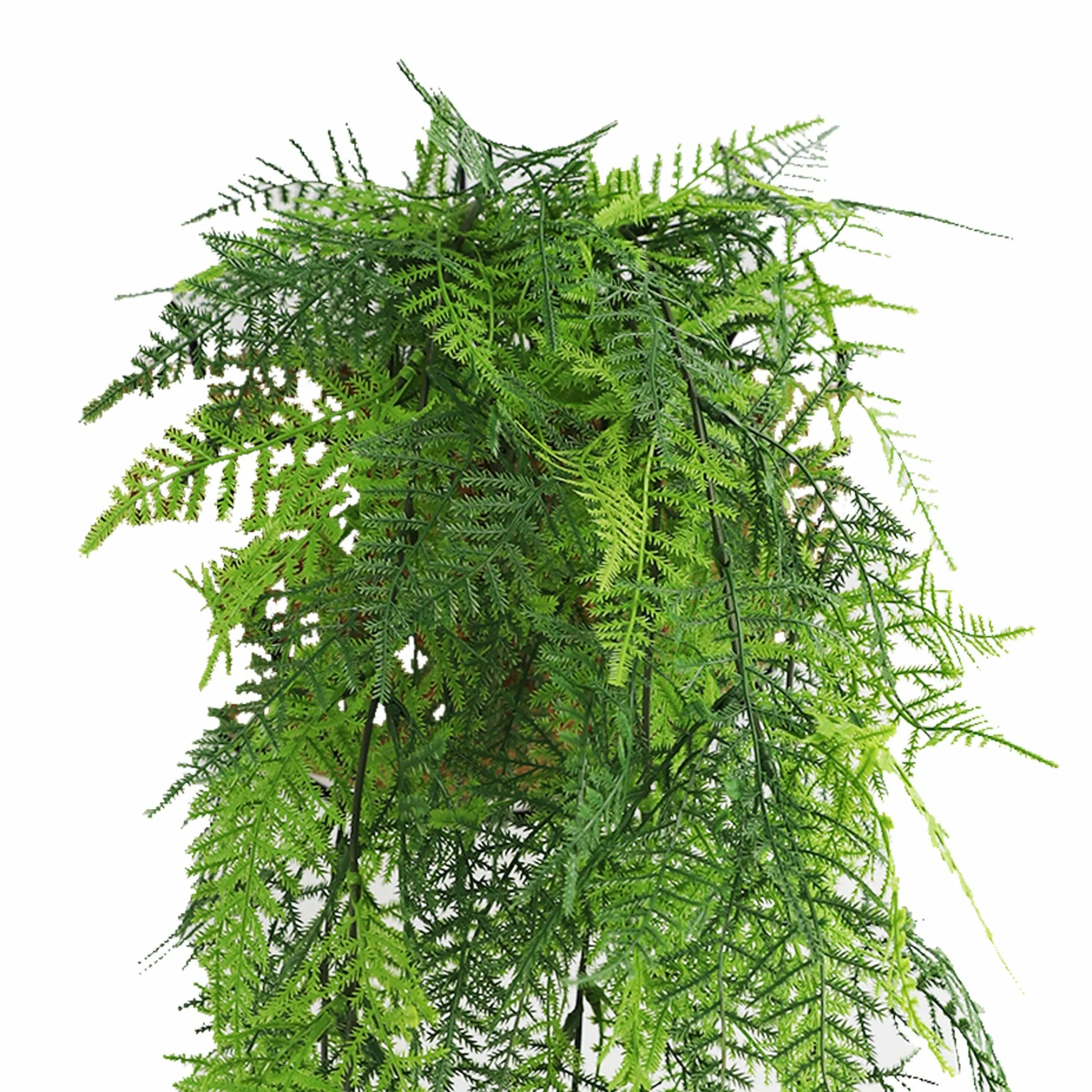 Artificial Hanging Lace Fern Garland Bushes – Vivid Green UV Resistant & Fire Rated | 5.9in x 30in (15cm x 76cm Each)-2
