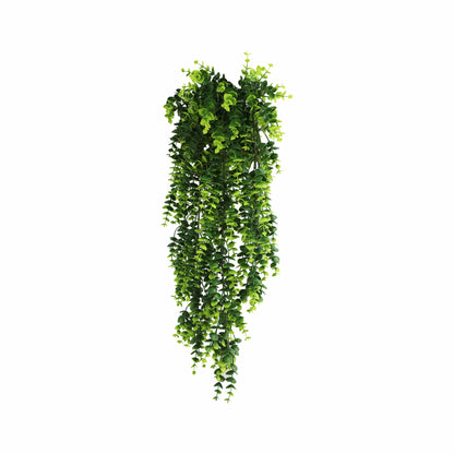 Artificial Dense Hanging Lush Green Eucalyptus Garland Bushes UV Resistant & Fire Rated | 7.1in x 30.5in (18cm x 77cm Each)-0