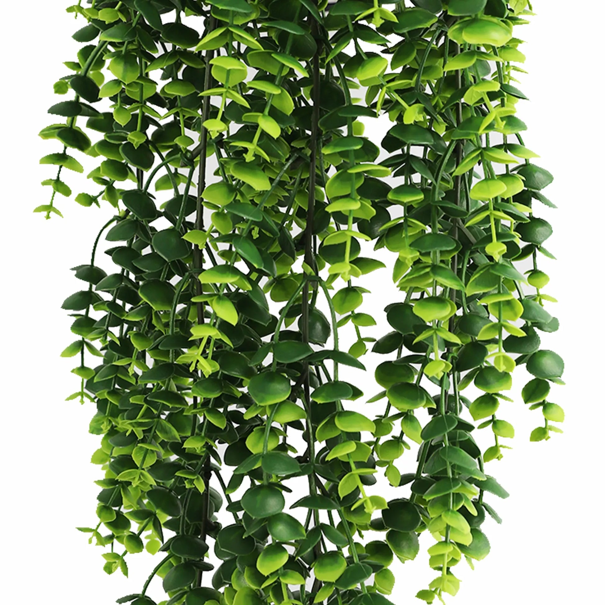 Artificial Dense Hanging Lush Green Eucalyptus Garland Bushes UV Resistant & Fire Rated | 7.1in x 30.5in (18cm x 77cm Each)-3