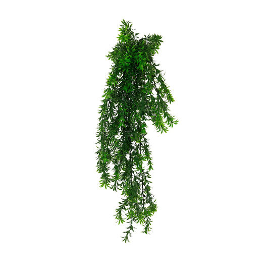 Artificial Hanging Willow Leaf Garland Bushes UV Resistant & Fire Rated | 7.1in x 30in (18cm x 76cm Each)-0