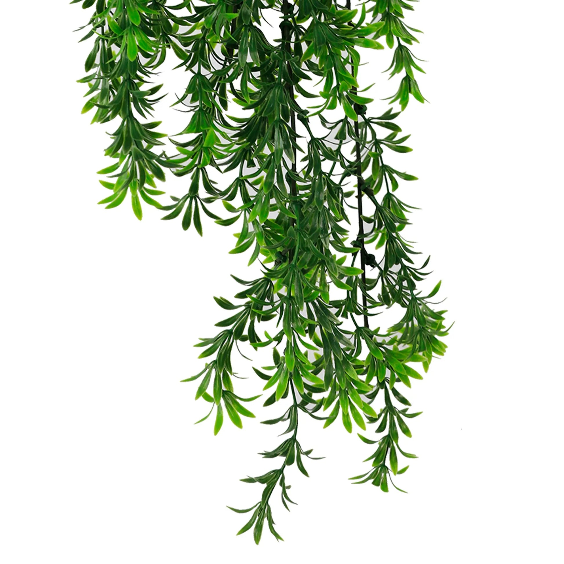 Artificial Hanging Willow Leaf Garland Bushes UV Resistant & Fire Rated | 7.1in x 30in (18cm x 76cm Each)-4