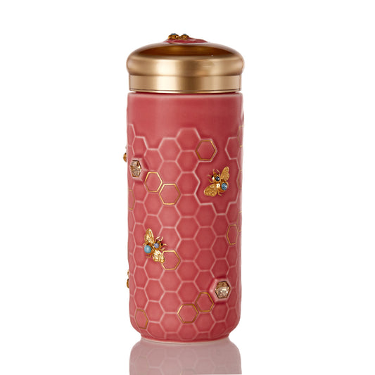 Honey Bee Travel Mug with Crystals-0