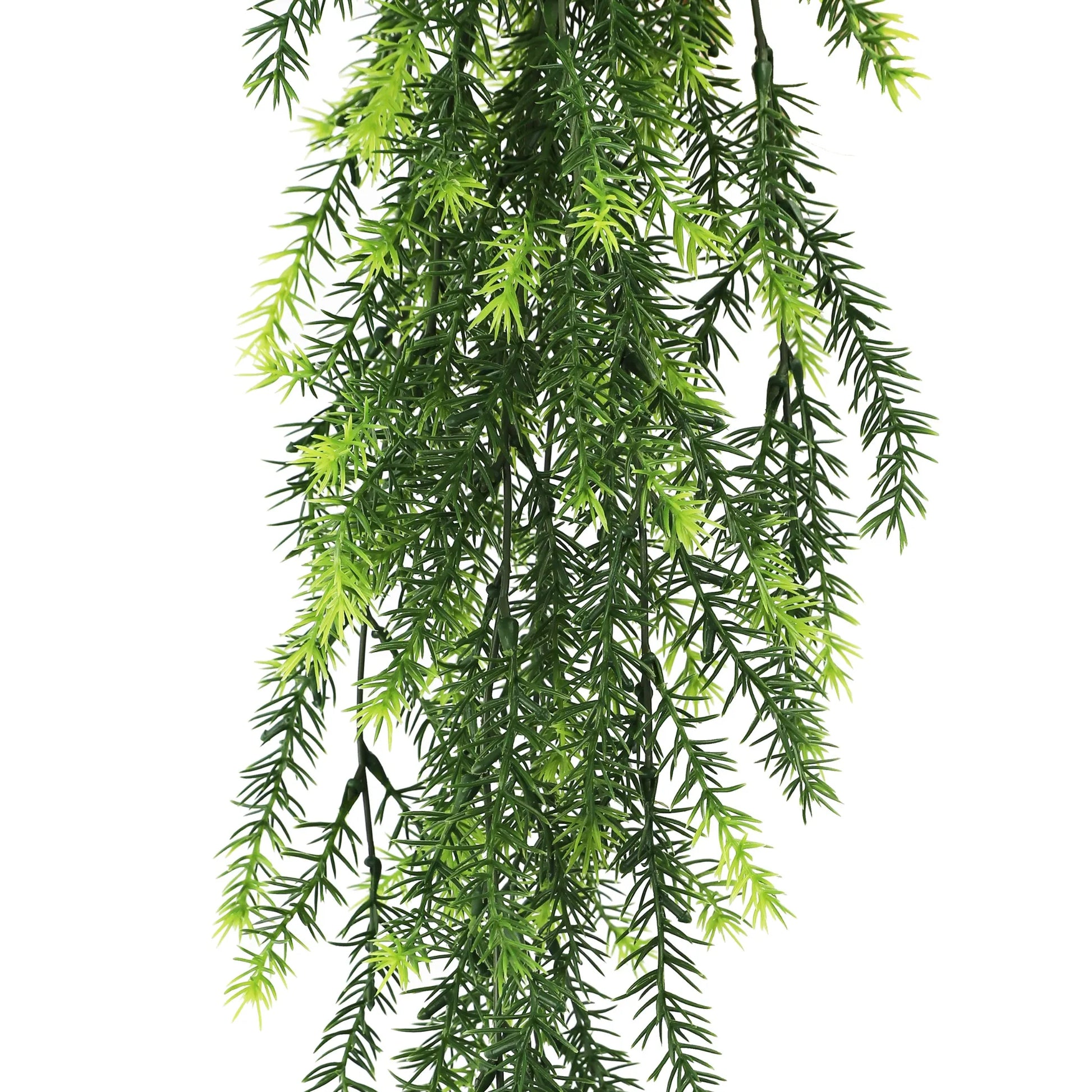 Artificial Hanging Cedar Vine Garland Bushes UV Resistant & Fire Rated | 7.8in x 30in (20cm x 76cm Each)-3