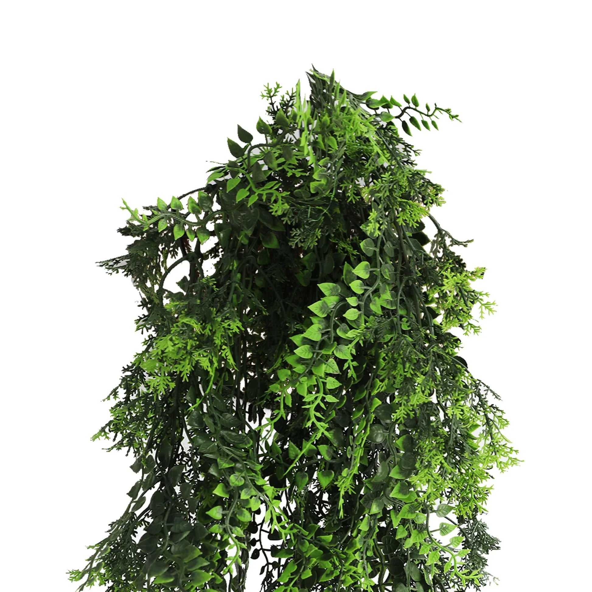 Artificial Hanging Mediterranean Fern Vine – UV Resistant & Fire Rated (8.6in x 30in | 22cm x 76cm)-2