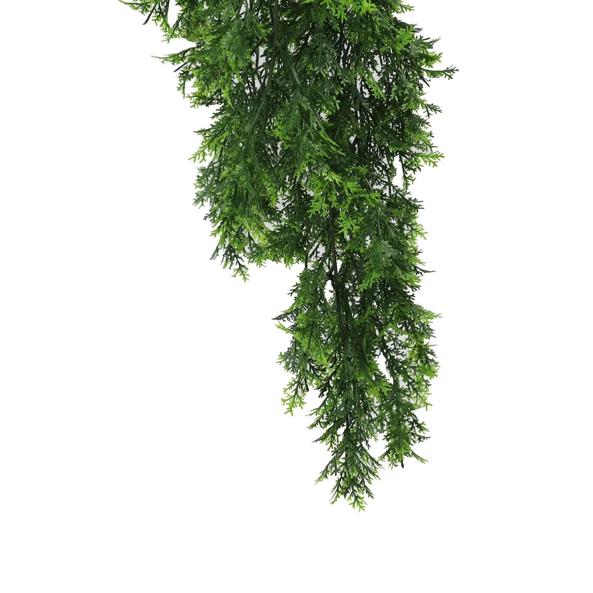 Artificial Mossy Hanging Cedar Vine Garland – UV Resistant & Fire Rated (8.6in x 30in | 22cm x 76cm)-4