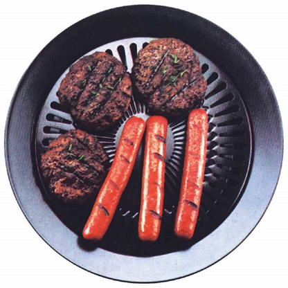 Go Go Smokeless Non-Stick Barbecue Grill - Portable Indoor & Outdoor Cooking, Easy Clean Non-Stick Surface, Healthy Meals