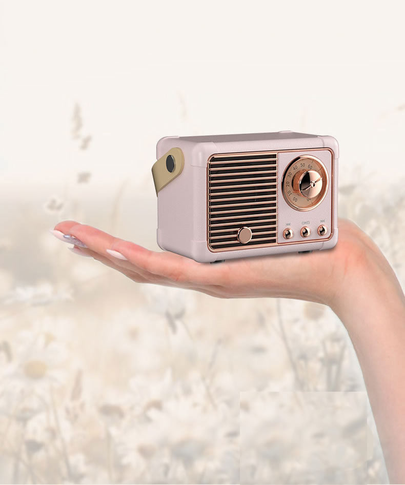 Retro Look FM Radio and Bluetooth Speaker - Enjoy Smooth and Easy Sounds