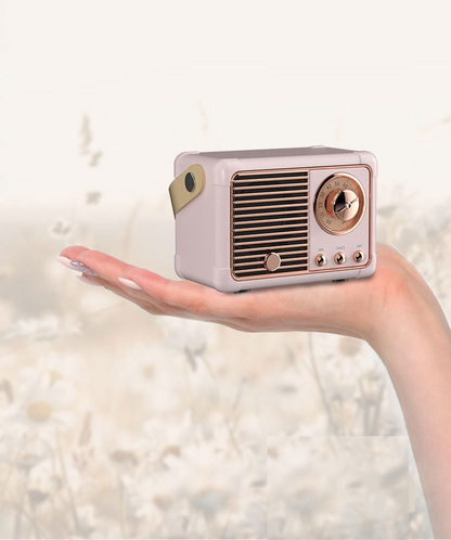 Retro Look FM Radio and Bluetooth Speaker - Enjoy Smooth and Easy Sounds