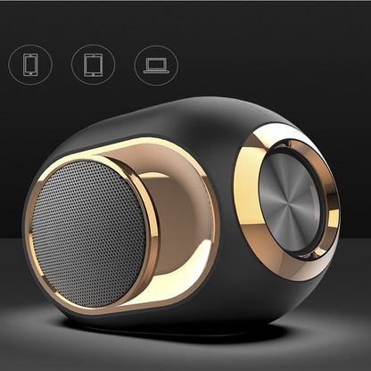 Vintage European-Style Bluetooth Speaker - Olden Golden | Superior Sound & Retro Look, Wireless Streaming, Hands-Free Calling