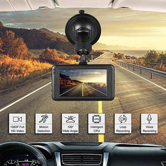 Black Box Dash Cam 1080P G-Sensor Looping Car Camera - Clear Recording, G-Sensor, Easy Playback