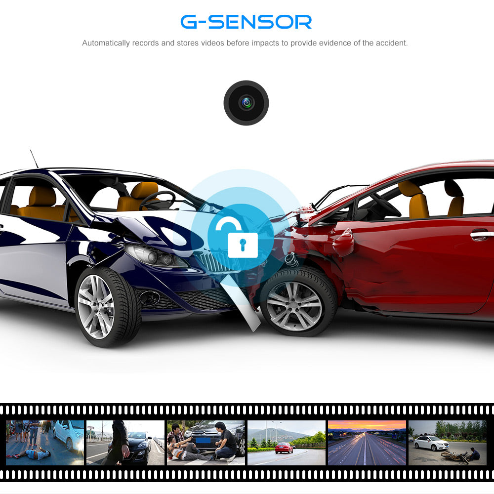 Black Box Dash Cam 1080P G-Sensor Looping Car Camera - Clear Recording, G-Sensor, Easy Playback