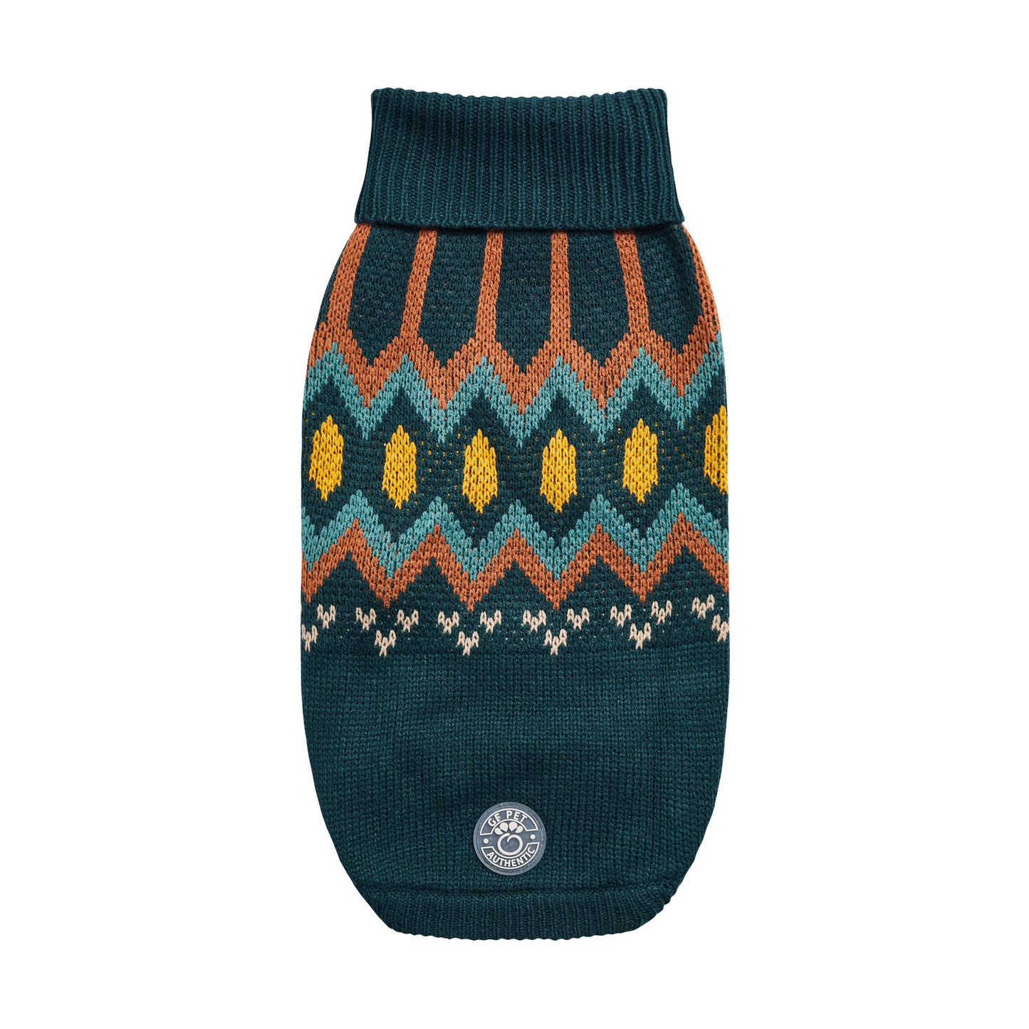 GF PET Heritage Sweater - Teal | Vintage Design, Unisex Fit, Comfortable Turtleneck