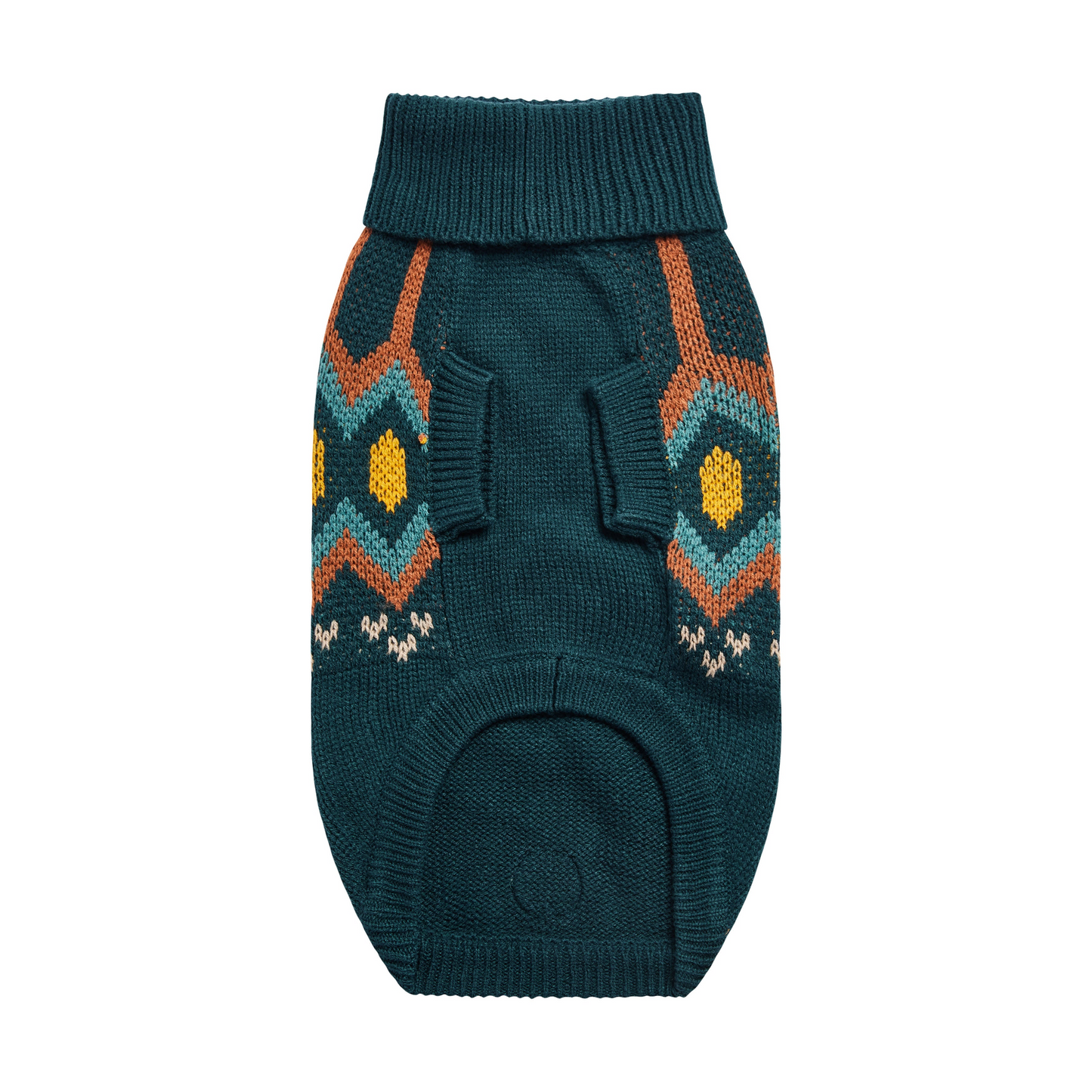 GF PET Heritage Sweater - Teal | Vintage Design, Unisex Fit, Comfortable Turtleneck