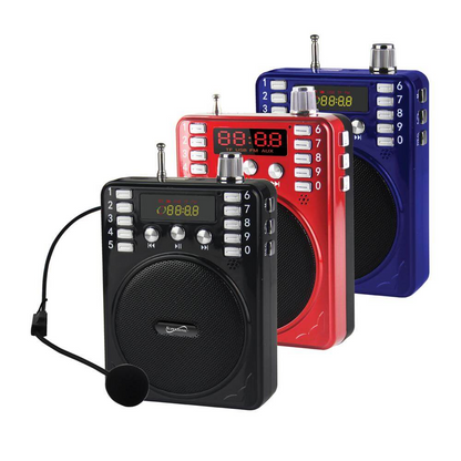 Supersonic Bluetooth Portable PA System - Wireless, Rechargeable, LED Display, FM Radio, Karaoke & More