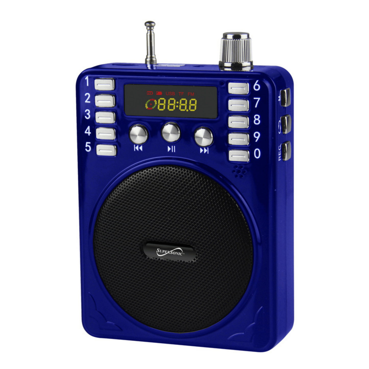 Supersonic Bluetooth Portable PA System - Wireless, Rechargeable, LED Display, FM Radio, Karaoke & More