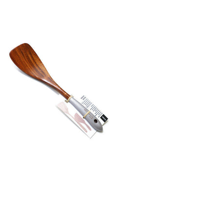 Teak Lacquer Kitchen Utensils | Japanese-Style Soup Spoon & Vegetable Shovel-8