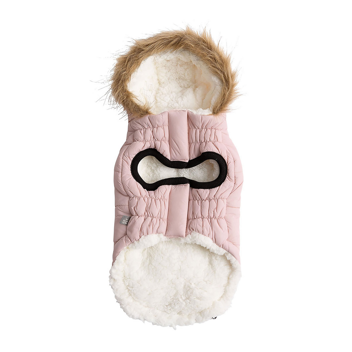 GF PET Urban Parka - Pink Dog Coat | Water-Resistant & Cozy | Stylish Elasto-Fit Design with Faux Fur Hood