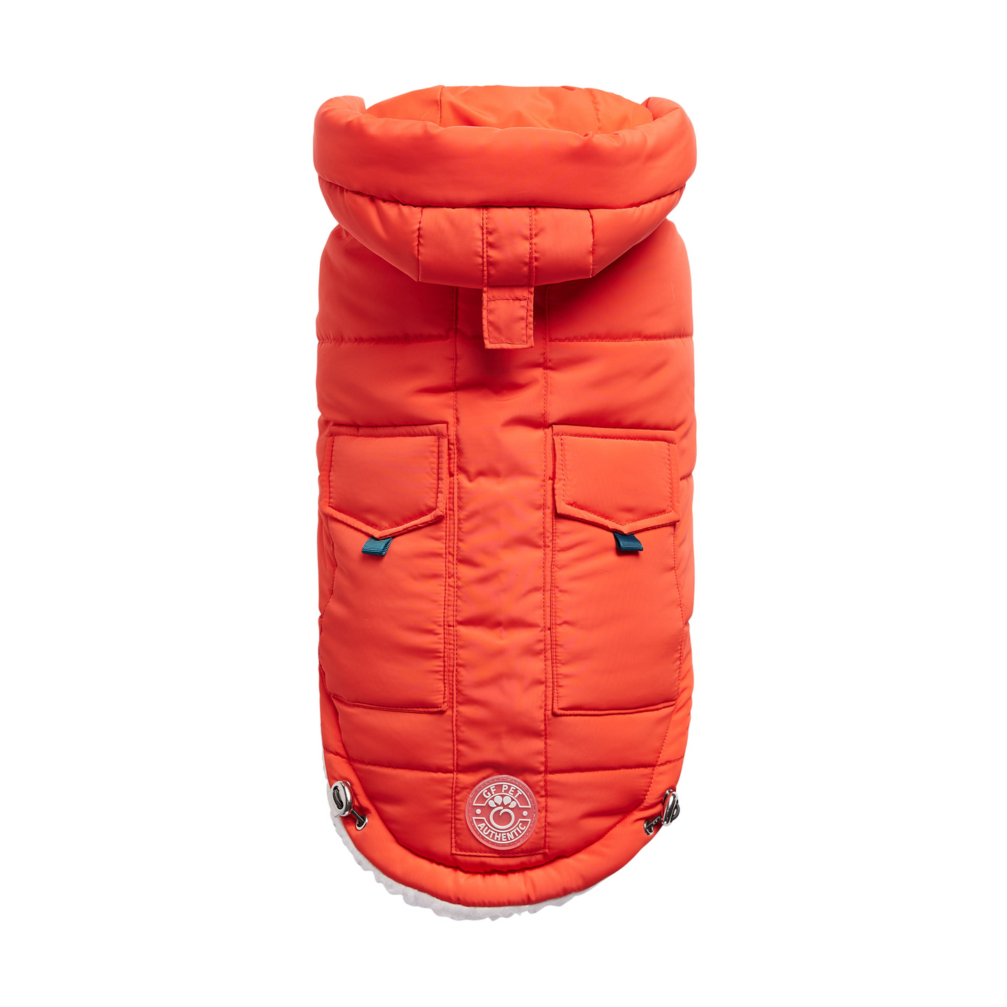 GF PET Elasto-FIT Super Puff Parka - Orange | Warm and Stylish Dog Coat