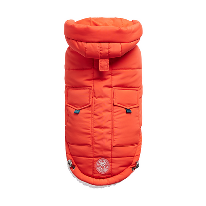 GF PET Elasto-FIT Super Puff Parka - Orange | Warm and Stylish Dog Coat