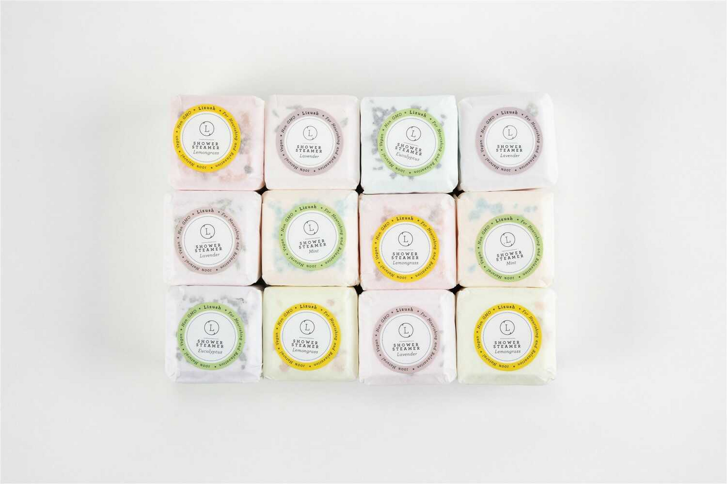 Shower Steamers, Set of 12 Big Fizzies - Relaxing Gift Box