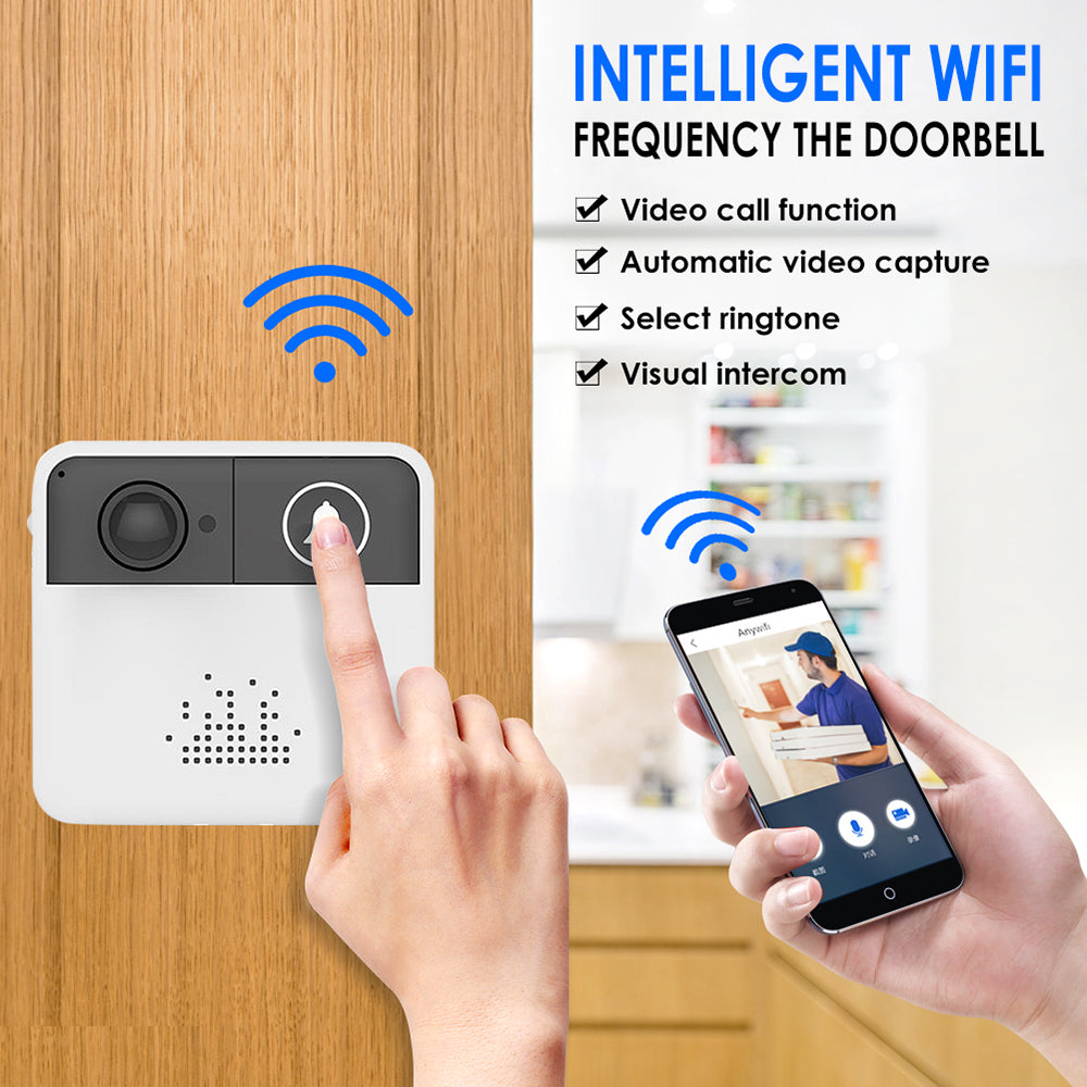 Knock Knock Video Doorbell WiFi Enabled - Remote Monitoring and Two-Way Talk