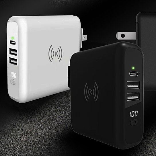 Global Gadget Charger - Universal Travel Power Solution, Multi-Port Portable Charger with Wireless & Type-C Capabilities for All Your Devices
