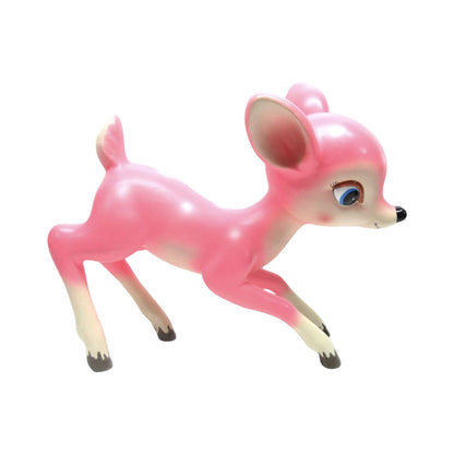 14" Pink Retro Playful Deer by December Diamonds-0