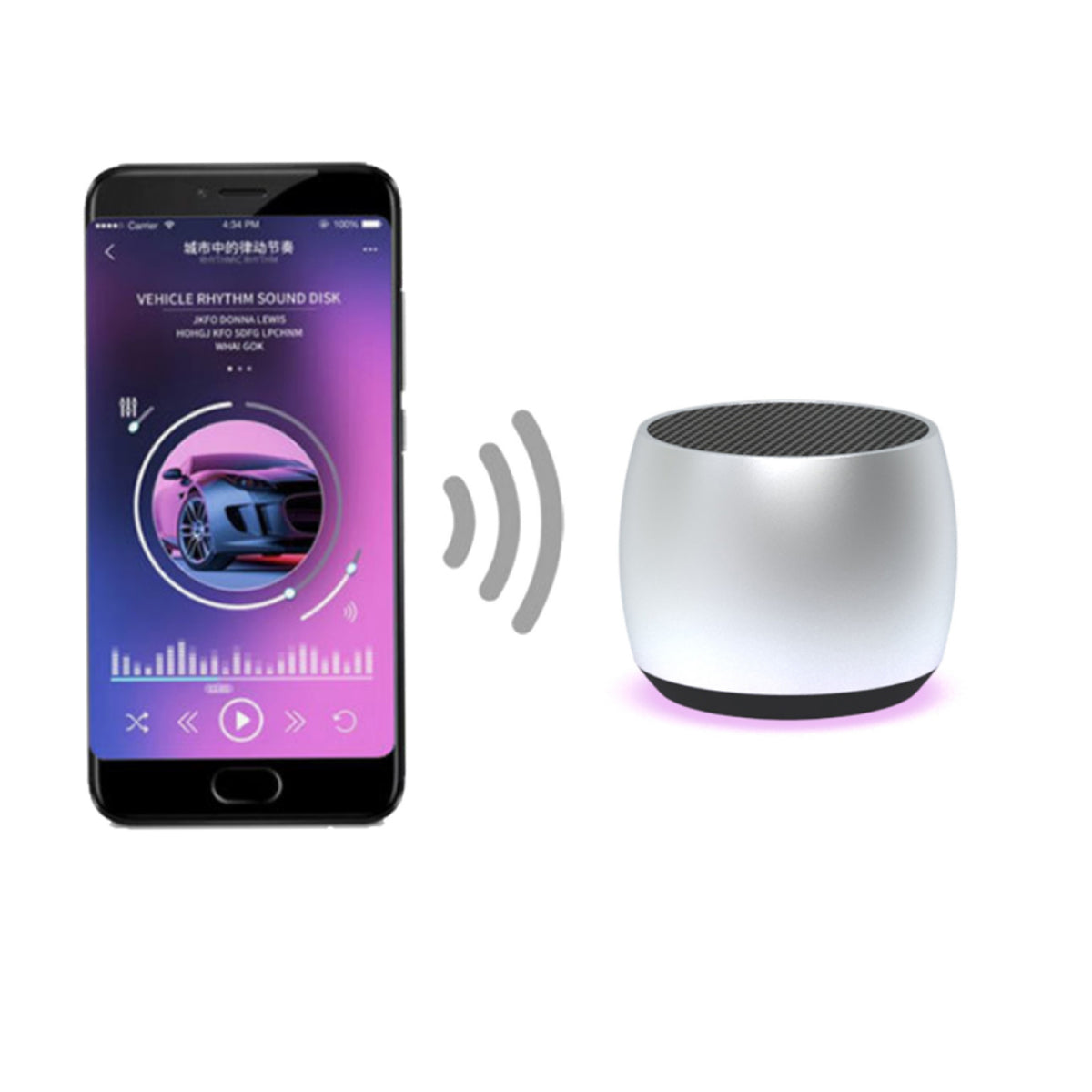 Volto Big Sound Mini Bluetooth Speaker - Surround Sound, FM Radio, MP3 Player & Built-in Mic - Portable & Stylish Design