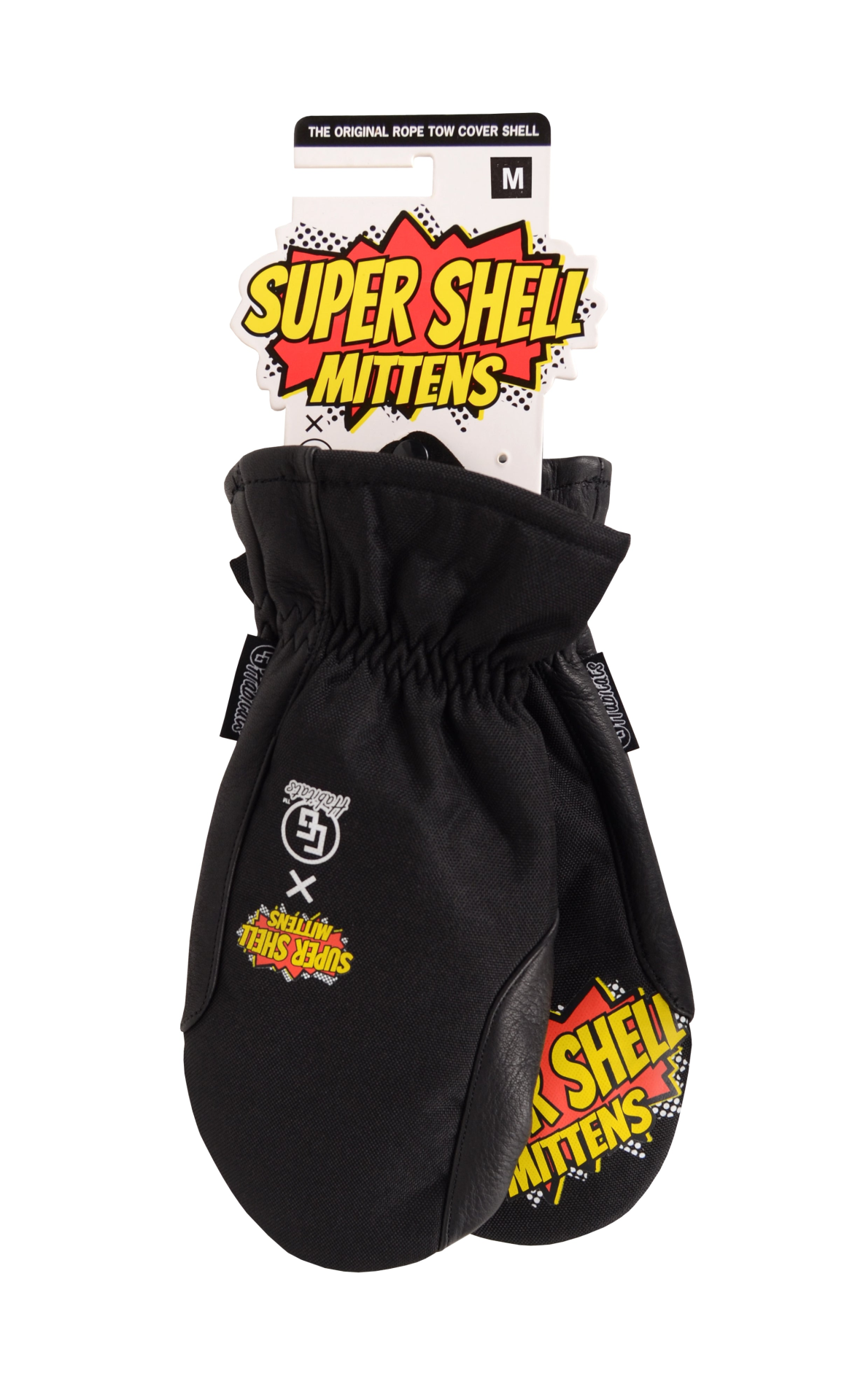 Super Shell Mitten - Heavy Duty Cowhide Palm, Durable Ballistic Nylon, Perfect for Snowboarding and Outdoor Activities