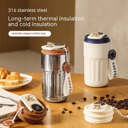 Smart Digital Thermal Bottle | Stainless Steel Coffee Mug with Temperature Display 450ml-3