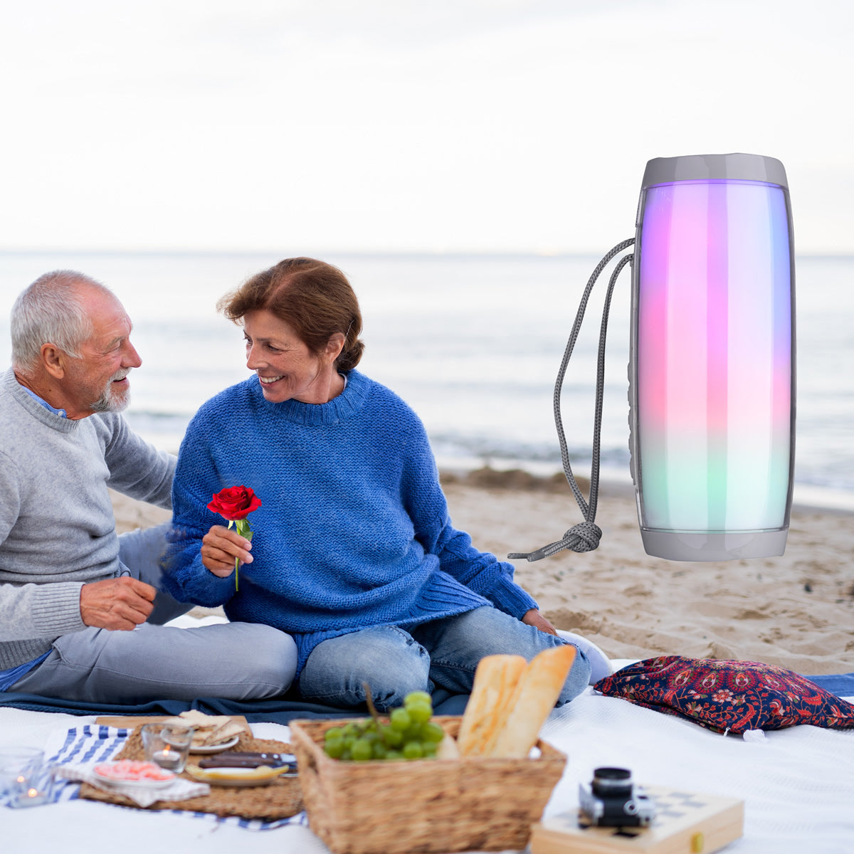 Rainbow LED Bluetooth Speakers In Vibrant Colors - Clear, Immersive Sound