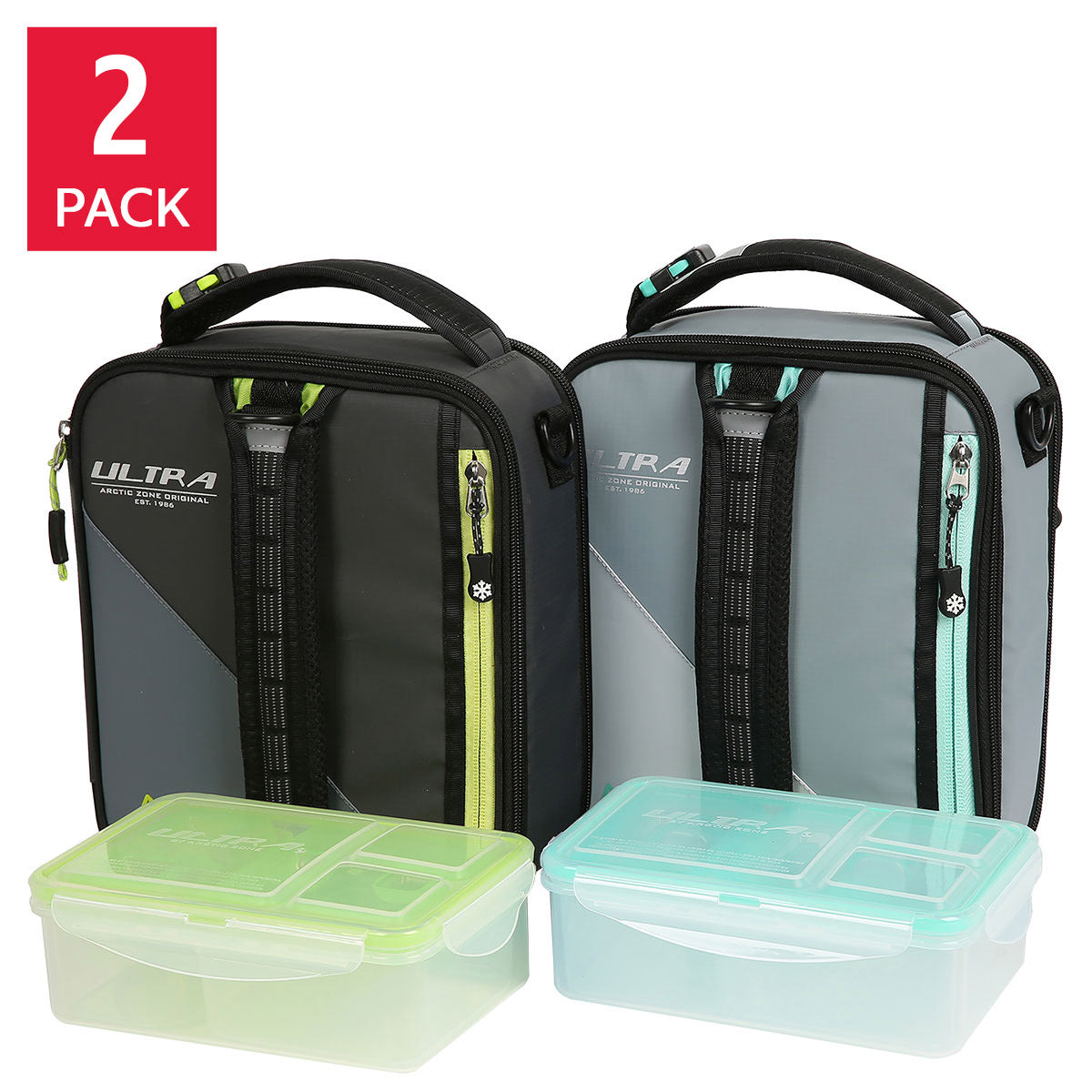 Arctic Zone Ultra Expandable Lunch Box 2-Pack