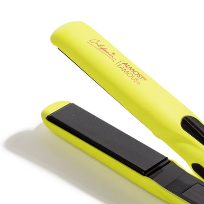 New 1.25" Digital Professional Flat Iron with Extra Wide Plates - California Collection/Yellow-2