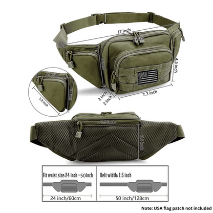 Tactical Waist Bag & MOLLE EDC Pouch for Outdoor Activities - Lightweight and Versatile