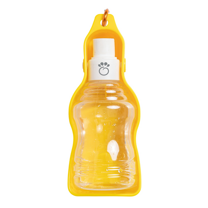 GF PET Water Bottle with Foldout Bowl - Essential Hydration for Pets on Hikes, Travels, & Camping