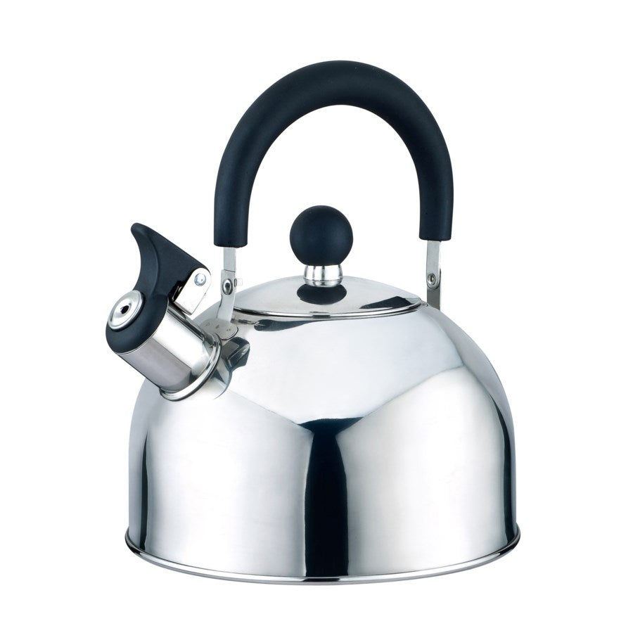 J&V TEXTILES Stainless Steel Whistling Tea Kettle, 2.5-Quart - Durable and Stylish Teapot for Boiling Water