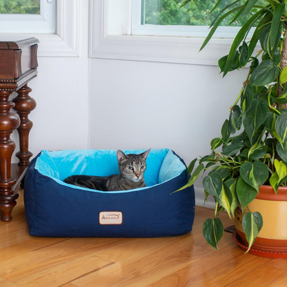 Armarkat Pet Bed Model C09HSL/TL Blue - Comfortable and Durable for Cats and Small Dogs