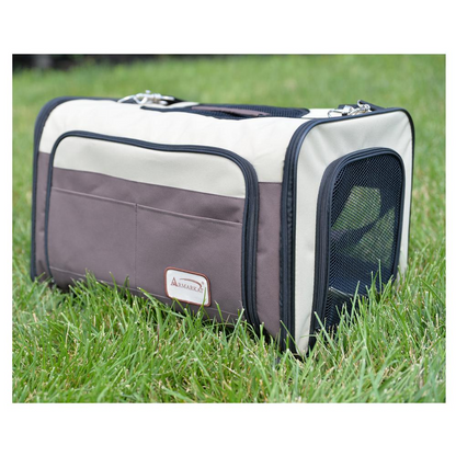 Armarkat Pet Carrier, Beige & Chocolate, PC102R - Comfortable and Safe Travel for Your Pet