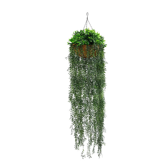 Artificial Hanging Fern Basket UV Resistant (13.8in x 55.1in /35cm x 140cm )-0