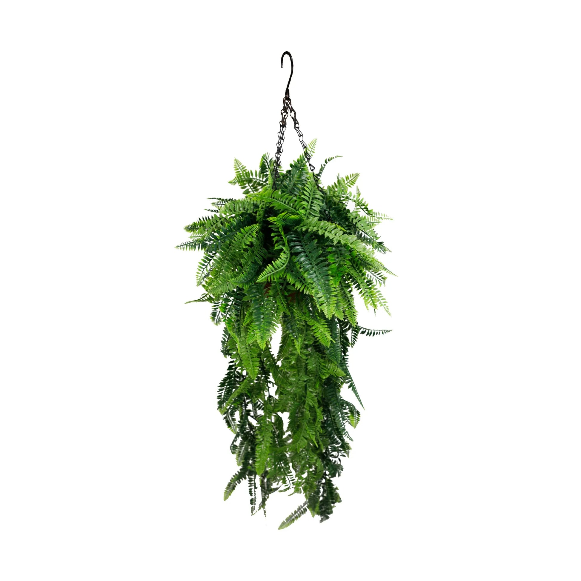 Artificial Hanging Fern Basket – UV Resistant (17.7in x 49.2in | 45cm x 125cm)-3