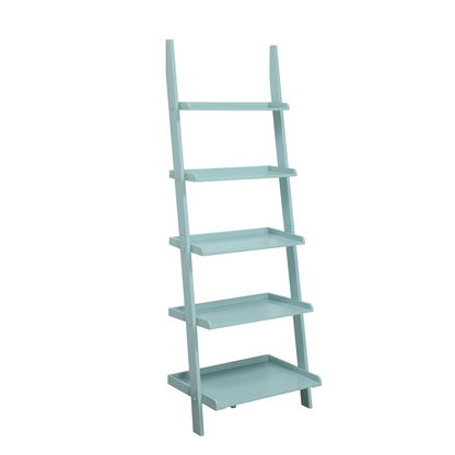 American Heritage Bookshelf Ladder - 5-Tier Wooden Shelf for Stylish Home & Office Storage and Display - Elegant & Durable Design