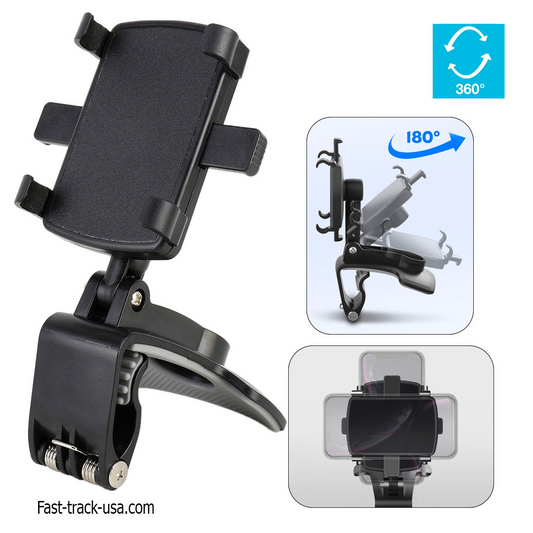 Adjustable Car Phone Mount Holder - Securely Attach Your Phone for Convenient and Safe Driving