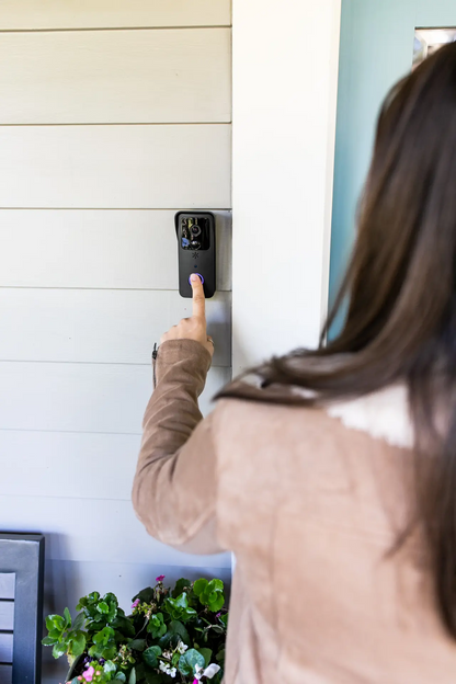 Door Ringer Intelligent Video Doorbell with Battery and Charger - HD Video, Motion Detection, 2-Way Audio, Night Vision - Secure Your Home's Front Door