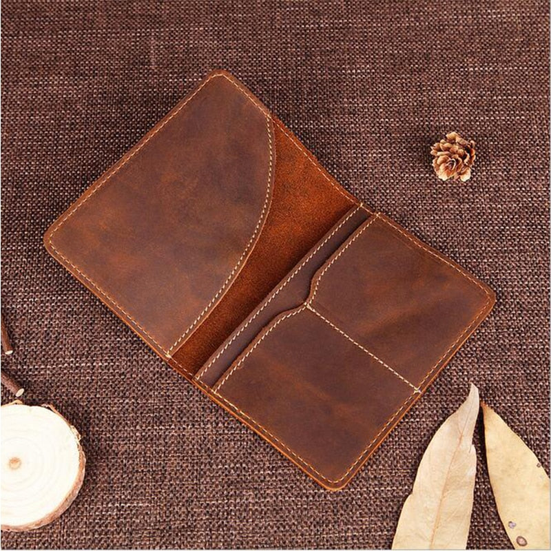 Priam Handmade Leather Passport Cover - Elegant & Durable Travel Essential