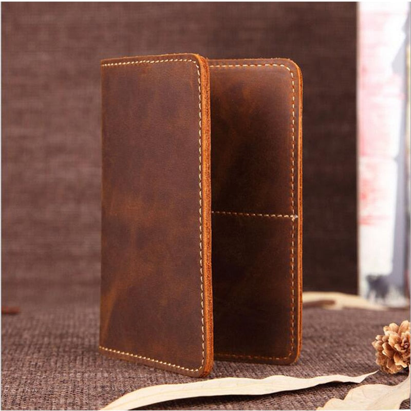 Priam Handmade Leather Passport Cover - Elegant & Durable Travel Essential