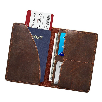 Priam Handmade Leather Passport Cover - Elegant & Durable Travel Essential