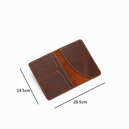 Priam Handmade Leather Passport Cover - Elegant & Durable Travel Essential