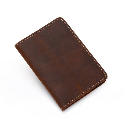 Priam Handmade Leather Passport Cover - Elegant & Durable Travel Essential