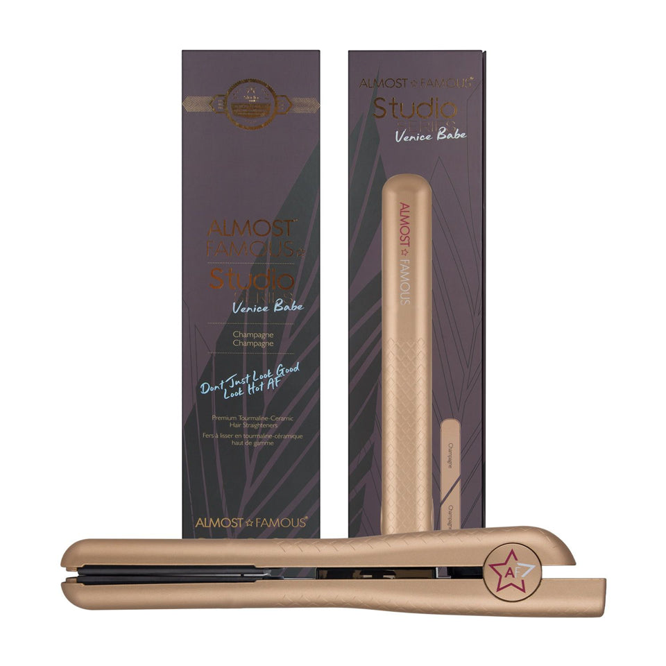 Venice Babe 1.25" Flat Iron with Luxe Gem Infused Plates-6