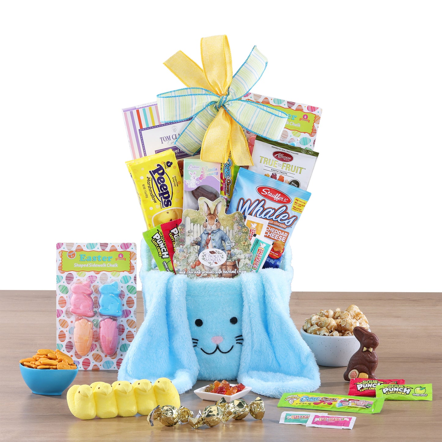 Happy Easter Blue Bunny Basket